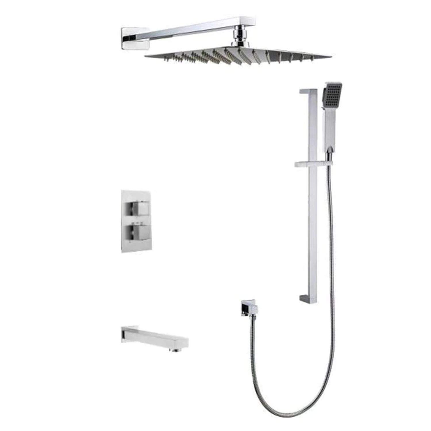 Kodaen F57123CP Chrome 3 Way Shower Function with Spout
